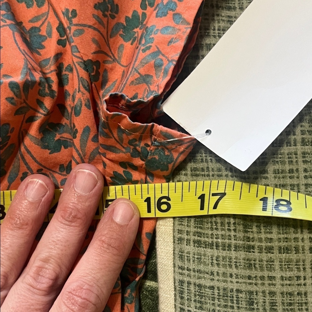 Madewell V-Neck Floral Blouse - Orange and Green - Picture 10 of 11